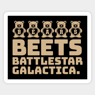Bears Beets Battlestar Galactica Sticker